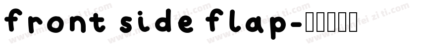 front side flap字体转换